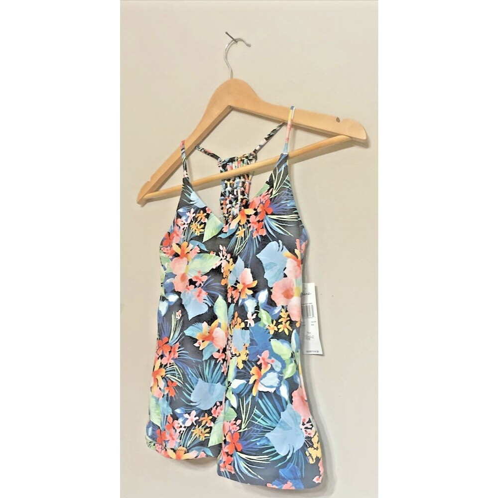 RAISINS Eco Capsule Haute Bloom Noumea Tankini Top E710355 S Multi NWT/$45